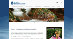 Desktop Screenshot of klarestrinkwasser.com